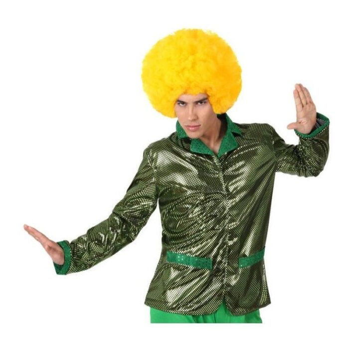 Camisa disco verde para hombre