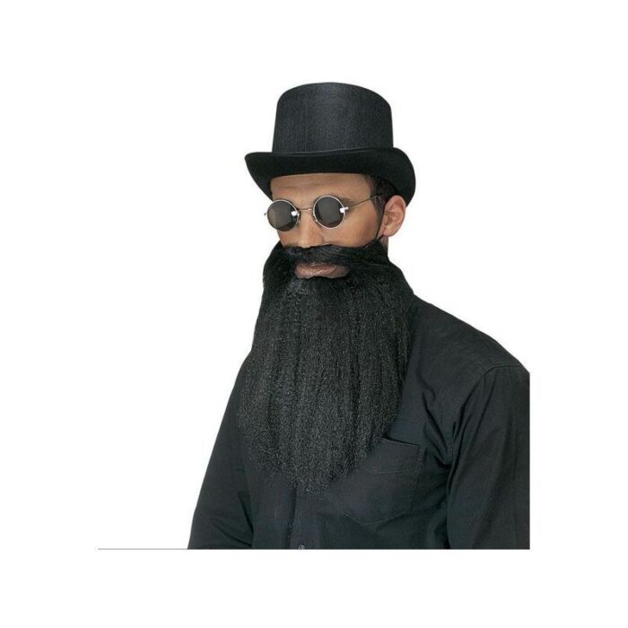 Barba con Bigote y Labios Negra