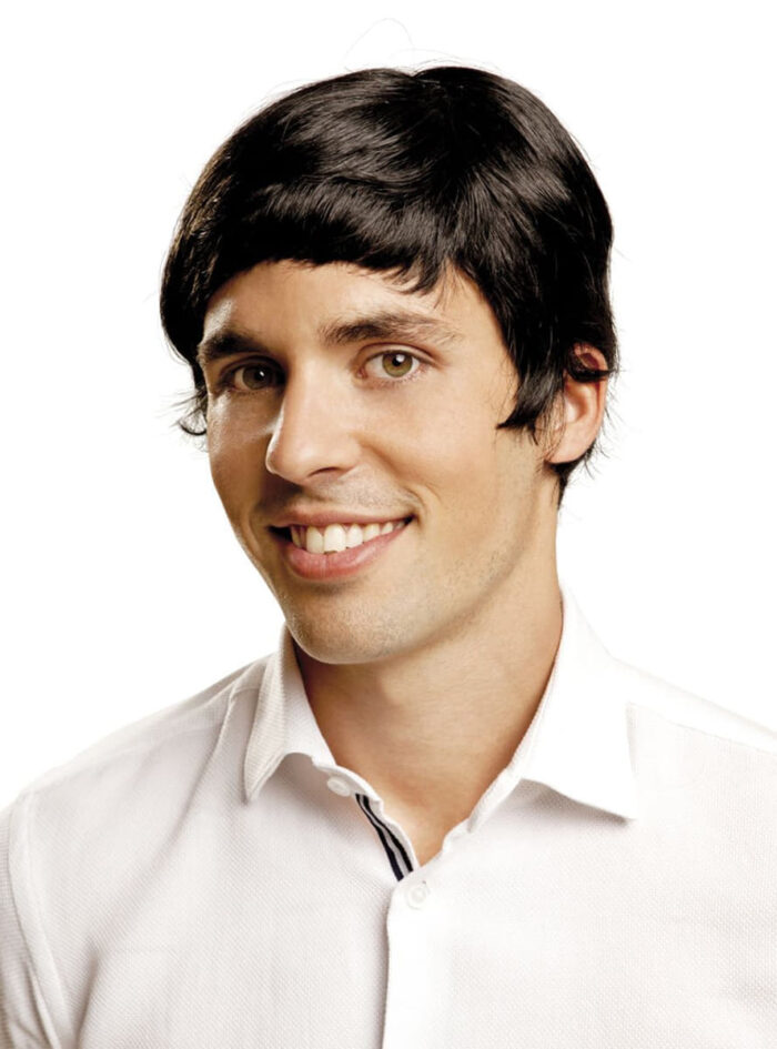 Peluca Años 60 Negra