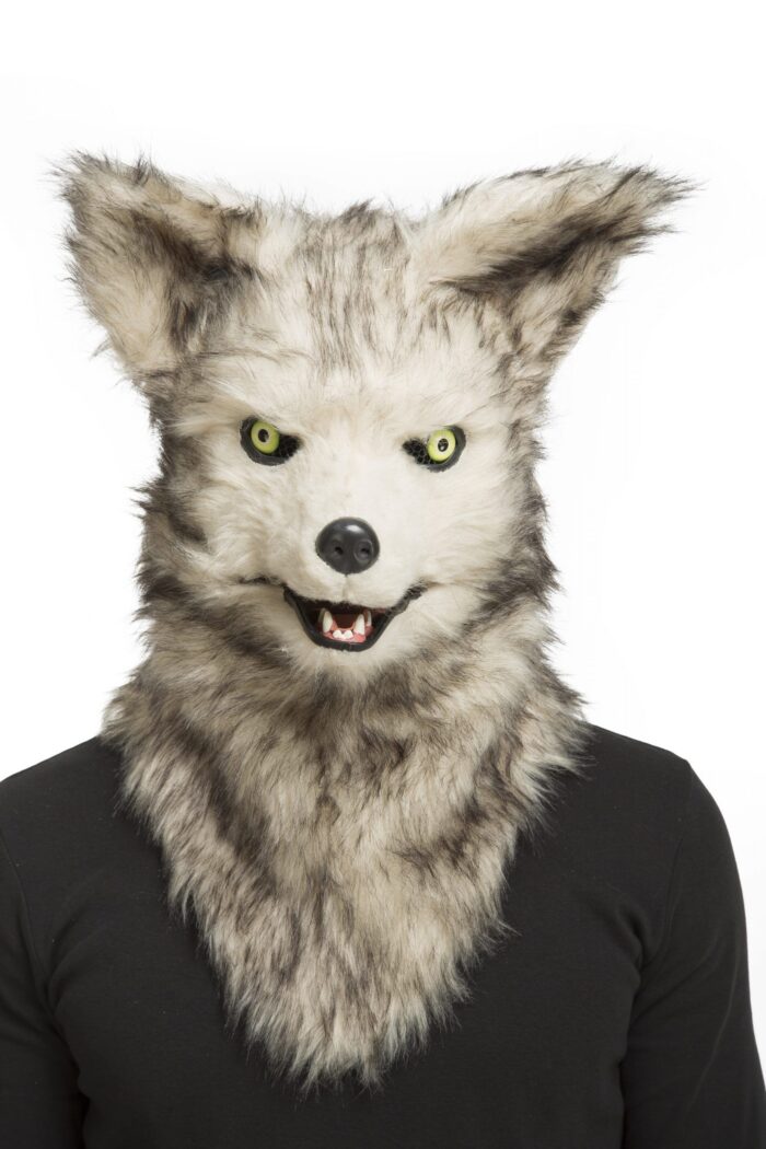 Máscara Con Mandíbula Móvil Lobo