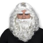 Peluca, barba y cejas de papa noel