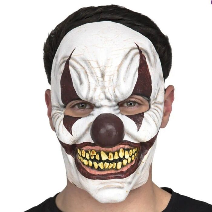 Media Máscara Látex Payaso Diabólico