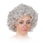 peluca abuelita para adultos