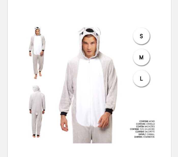 Disfraz Koala Pijama