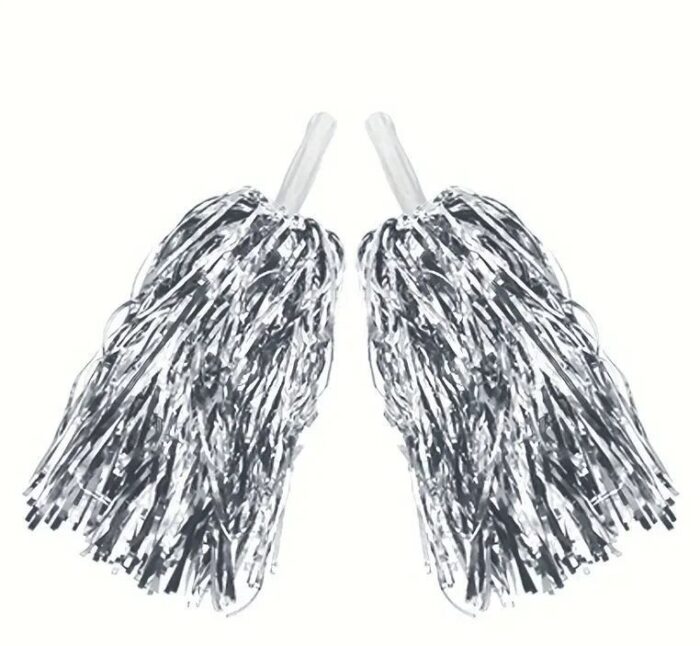 Pompon Plata Metalizado