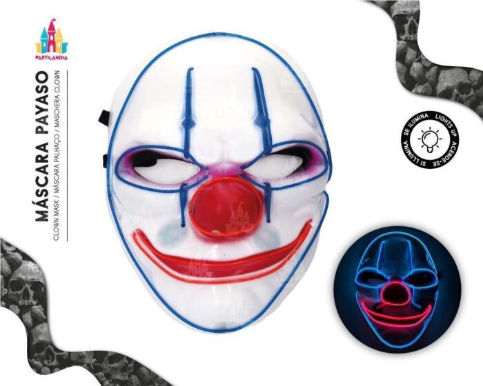 Mascara Payaso Led