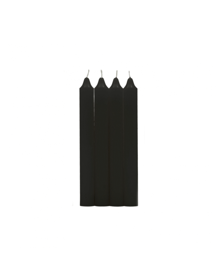 Velas Negra Mesa 25cm (2 unds)