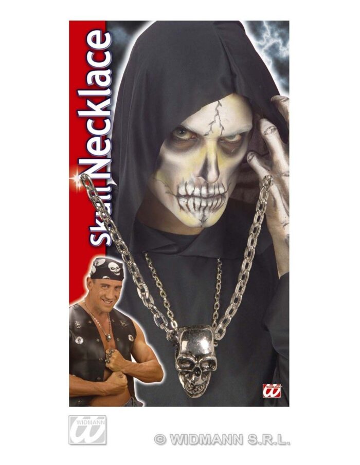 Collar Colgante Calavera Metálico