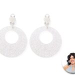 Pendientes disco plata para mujer