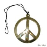 Colgante signo de la paz hippie gigante