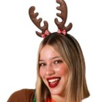 Diadema reno marrón glitter