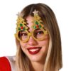Gafas árboles doradas glitter