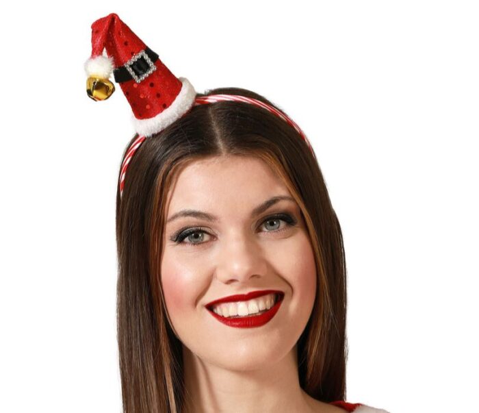 Diadema gorro papa noel