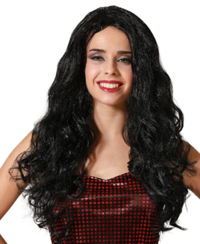 Peluca Larga Ondulada Morena