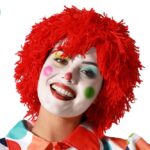 Peluca payaso rojo