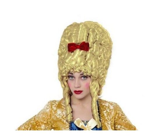 peluca epoca rubia de mujer