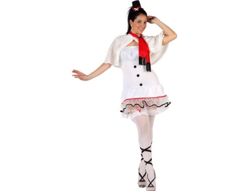 Disfraz muñeco de nieve mujer