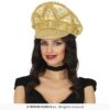 Gorra oro pedreria adulto