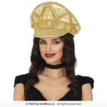 Gorra oro pedreria adulto