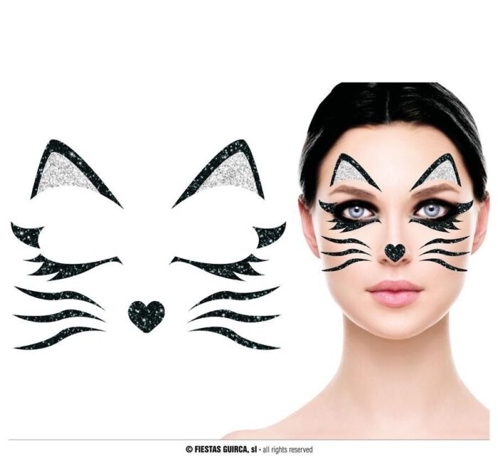 Pegatinas Gatita Glitter