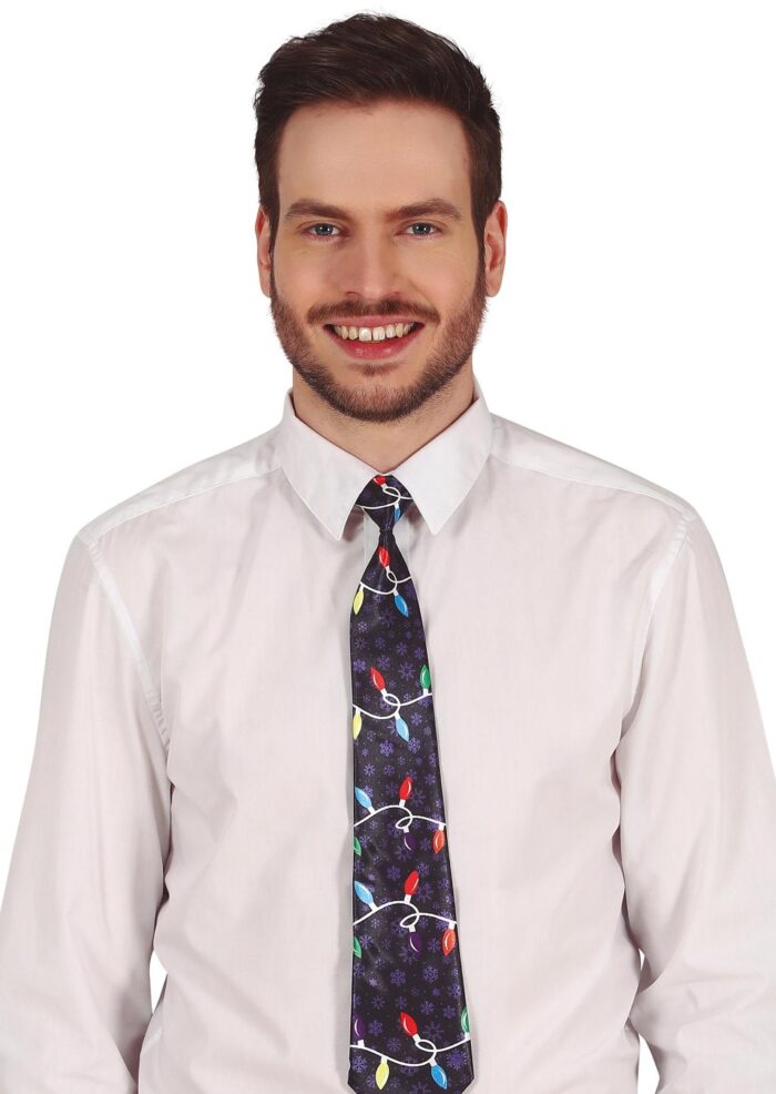 Corbata navidad luces