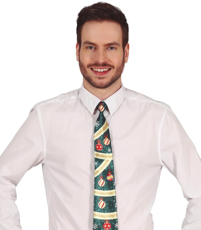 Corbata navidad bolas