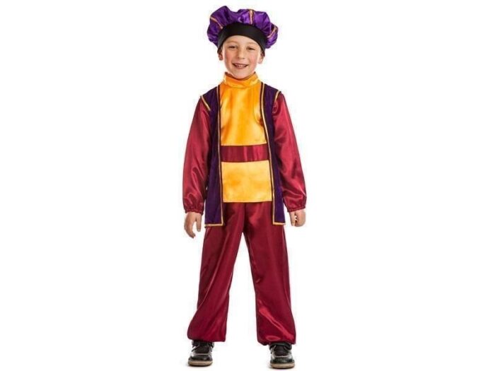 Disfraz Paje Granate-Dorado