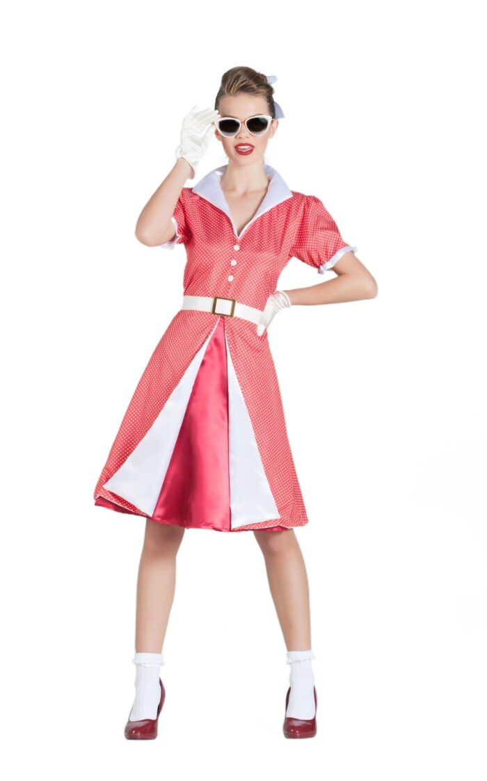 Disfraz Vestido Pin Up Años 50