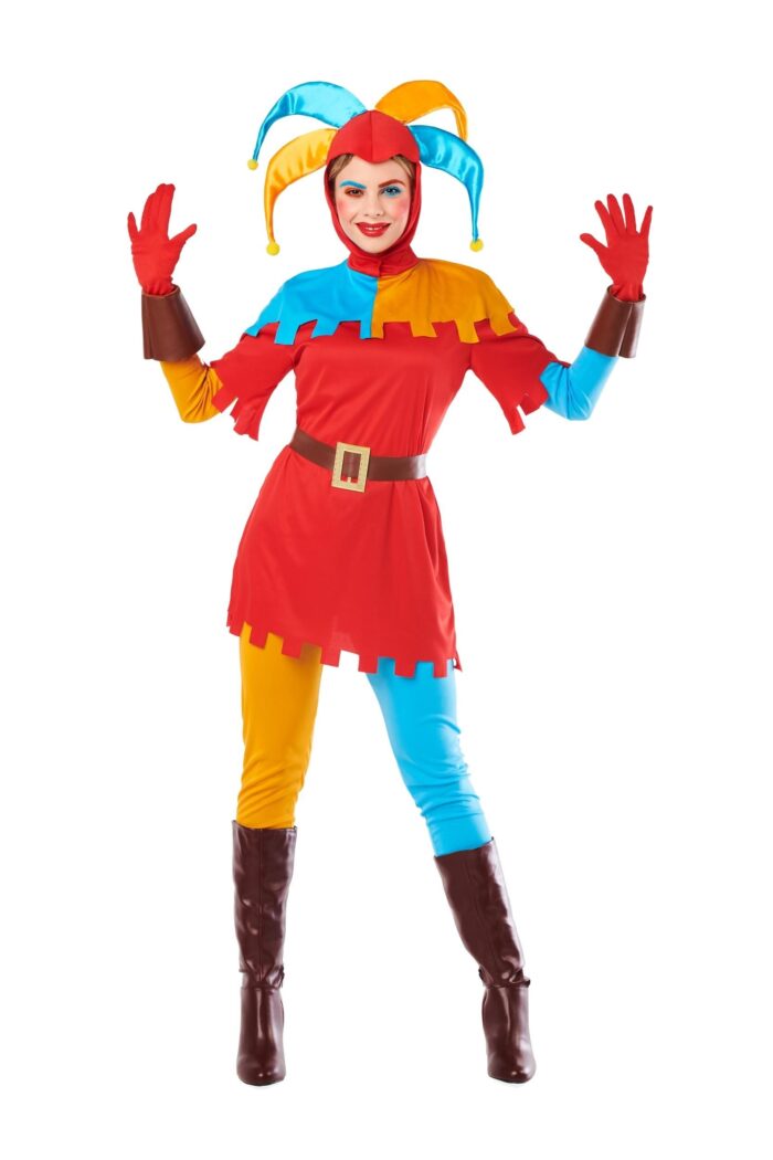 Disfraz Bufona Arlequín Colores