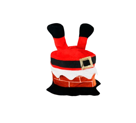 Gorro papa noel chimenea