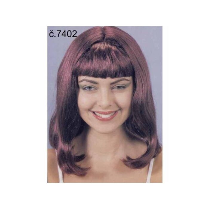 Peluca Melena Castaña