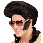 patillas negras anchas para hombre