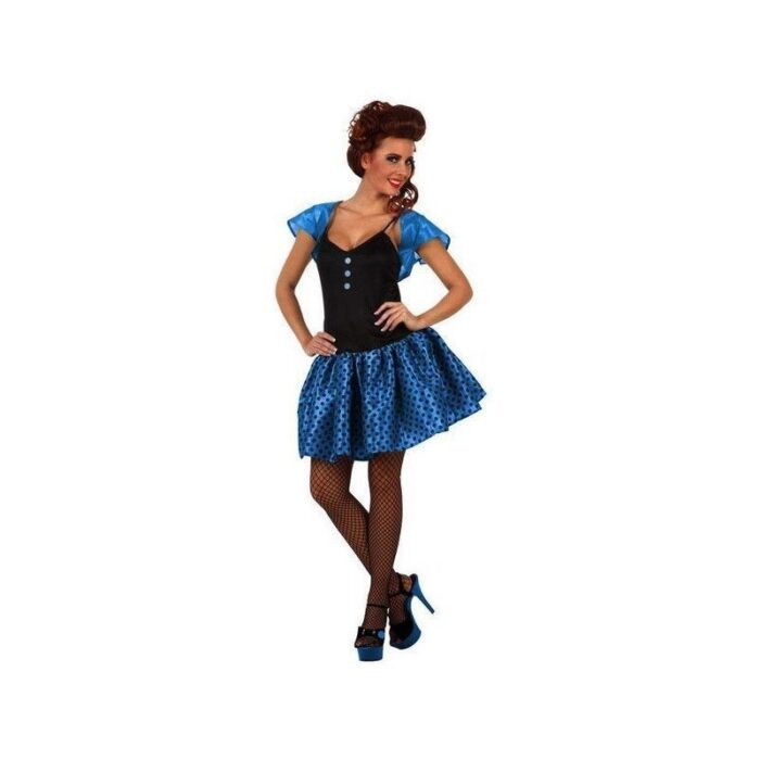 Disfraz Chica Años 60 Azul