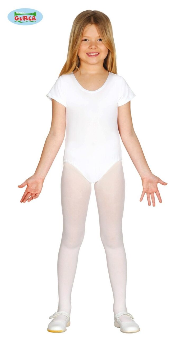 Body Infantil Blanco Spandex