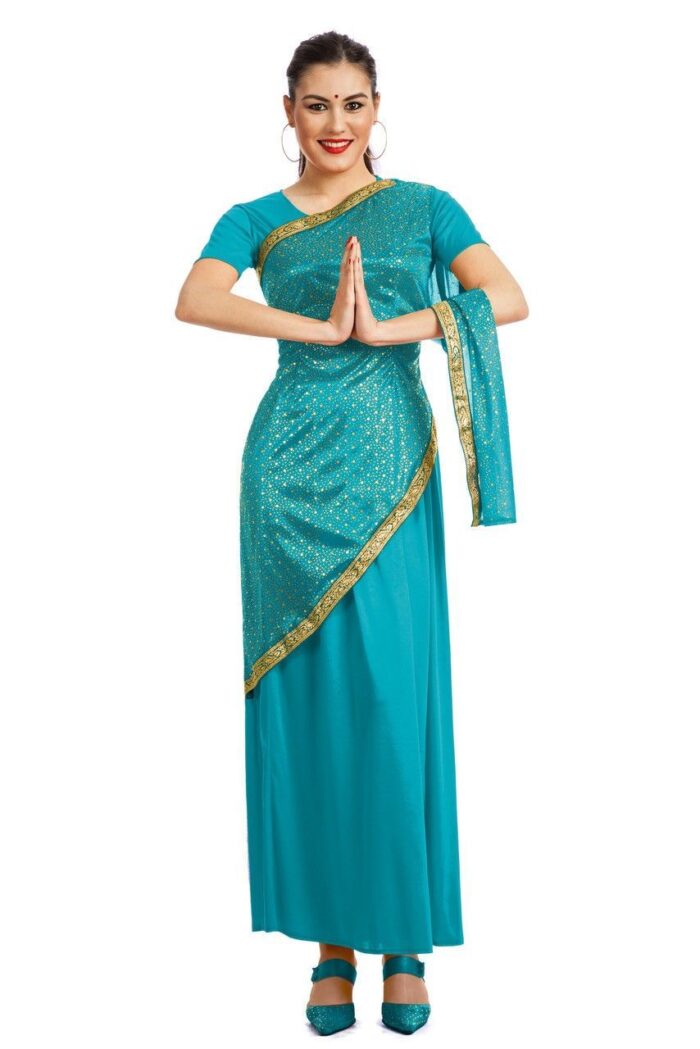 Disfraz Bollywood Mujer Turquesa