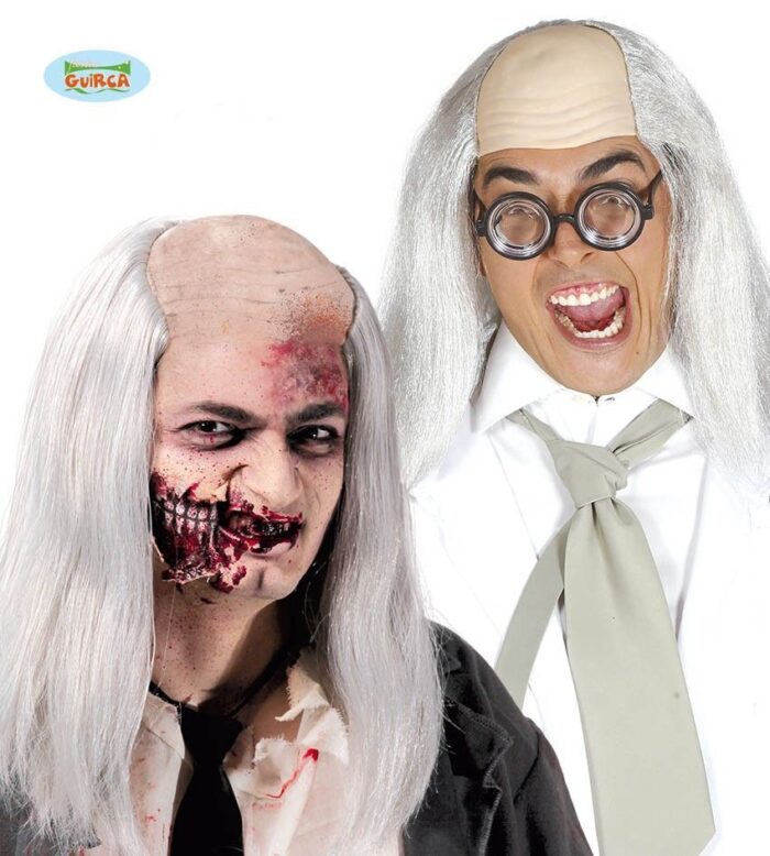 Peluca Calva Zombie con Pelo