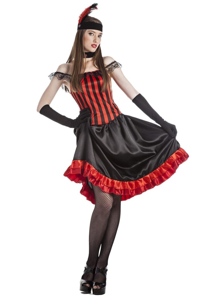 Disfraz Can-Can Rojo