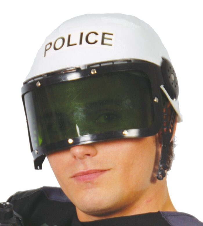 Casco Policía Blanco