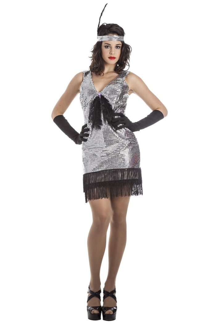 Disfraz Charleston Plata
