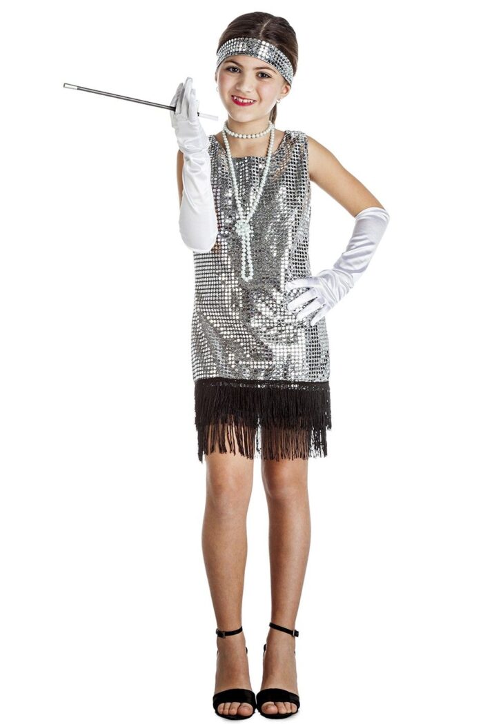 Disfraz Charleston Plata