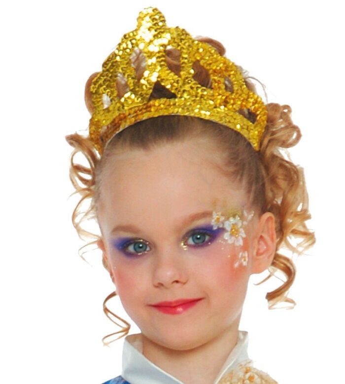 Diadema Oro Lentejuelas