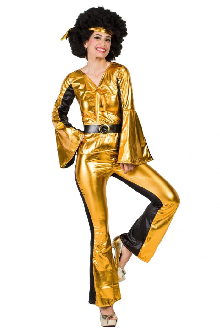 Disfraz Disco Dorado Mujer