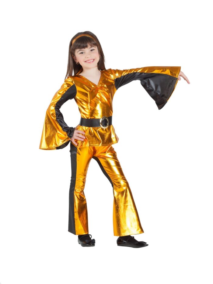 Disfraz Disco Dorado Niña