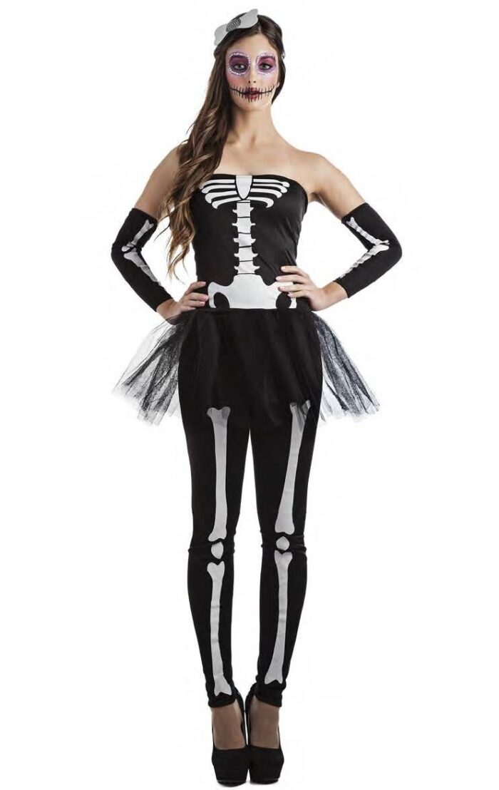 Disfraz Esqueleto Tutu Mujer