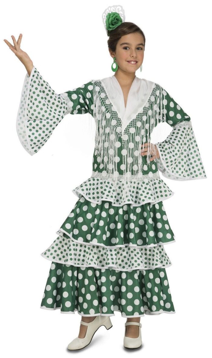 Disfraz Flamenca Feria Verde