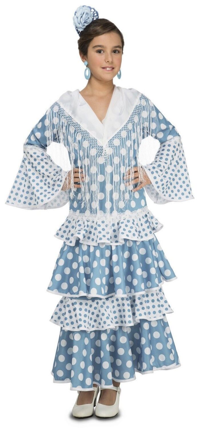 Disfraz Flamenca Guadalquivir Turquesa