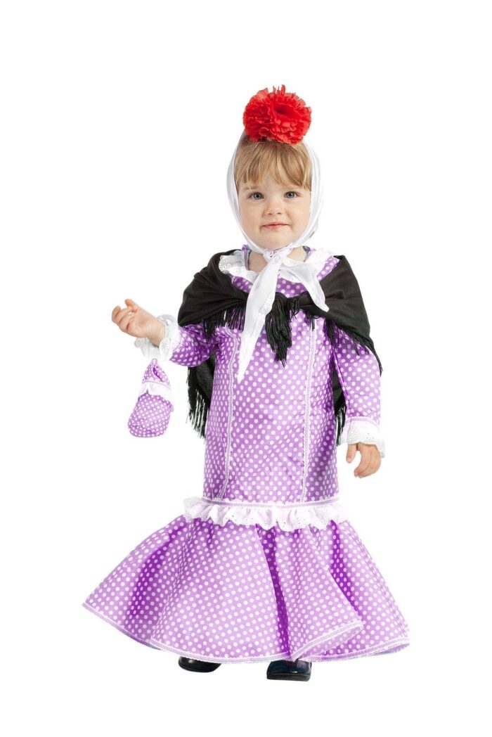Disfraz Madrileña Morada