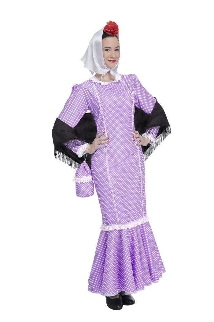 Disfraz Madrileña Morada