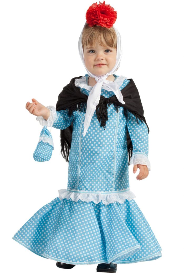 Disfraz Madrileña Azul