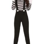 Disfraz de mimo spandex para adulta